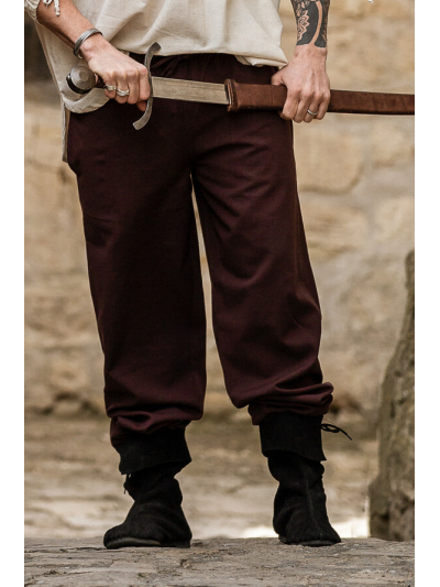 Trollfelsen Leonardo Carbone Mittelalter Gewandung Ritter Wikinger Hose Arvo Dunkel Braun _4_